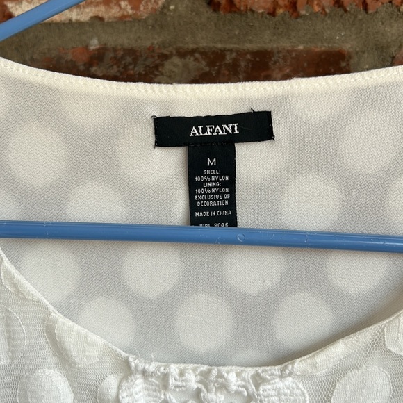 Off white lined vintage blouse size medium - Picture 2 of 3